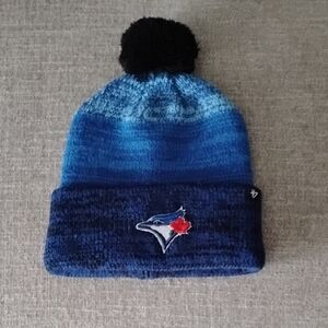 Blue Gradient Kids Beanie with Pom Pom